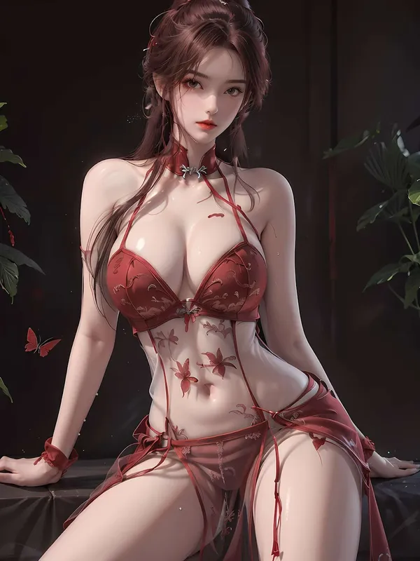 Ye Qingxian - Red Dress Erotic Images 68 Photos